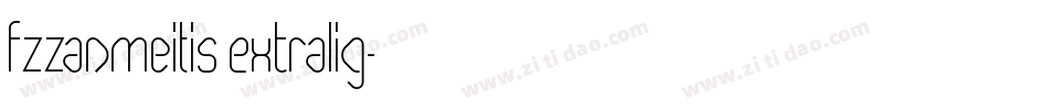 FZZanMeiTiS ExtraLig字体转换